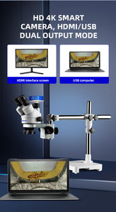 HD 4K 카메라 현미경 역학 MSD203-T-4K Murzider 싱글 암 짐벌 삼안 스테레오 현미경 - Product Image 3