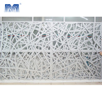 Mur-rideau en métal perforé moderne de haute qualité, design découpé au laser 3D, isolation thermique, imperméable, en aluminium