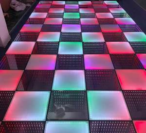 Luces LED para Pista de Baile, Inalámbricas, Portátiles, con Efecto Espejo Infinito 3D, RGB, para Fiestas y DJ - Product Image 1