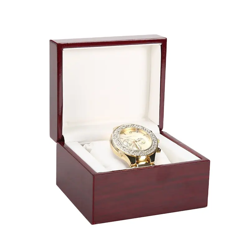 Lusso Logo personalizzato popolare orologio in legno scatola di imballaggio cassa cassa di stoccaggio regalo in legno