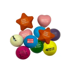 Cadeaux promotionnels Balles de jouets interactives Boule anti-stress Caca imprimée