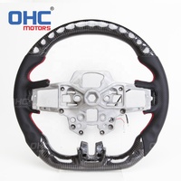 Volant Led en fibre de carbone pour Ford Mustang Gt Shelby, échappement 2015 2016 2017 2018 2019 2020
