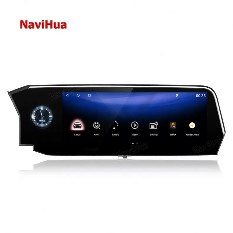 Navihua-reproductor Multimedia para coche, pantalla IPS de 12,3 pulgadas, 6 núcleos, 4G, Android 10,0, Carplay, <span class=keywords><strong>DVD</strong></span>, Radio, navegación, usado para Lexus ES 2018