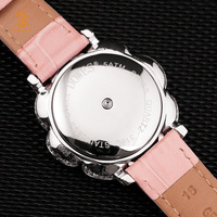 Montre de luxe en diamant rose, quartz suisse, argent S925, plaqué or 18 carats, montre bijou fleurie pour femme, cadeau en moissanite