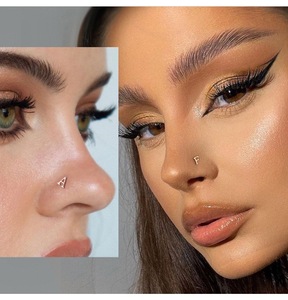 <span class=keywords><strong>A</strong></span> đến Z thư S925 bạc mạ vàng ban đầu mũi xuyên mũi đinh tán - Product Image 3