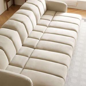 Sofá Eléctrico con Teclas de Piano, Sofá Cama Extensible, Moderno, Simple, Plegable, de Doble Uso, <span class=keywords><strong>en</strong></span> Tela, Estilo Francés Crema, para Sala de Estar - Product Image 6