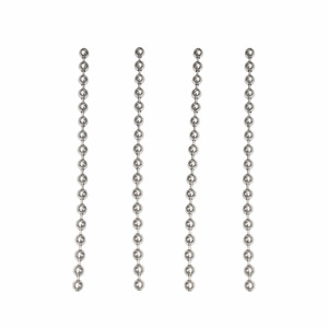Cadena de cuentas metálicas Tongwei de 1.5 mm, plateada, para accesorios de ropa, fabricación de joyería, venta al por mayor - Product Image 2