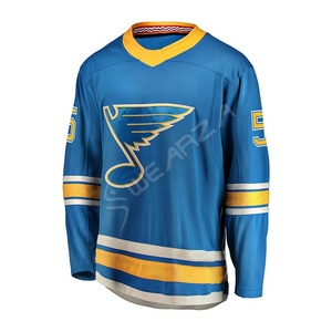 Vente en gros de maillots de hockey sur glace avec logo d'équipe personnalisé, motifs de couture, sublimés, uniformes de hockey sur glace en polyester - Product Image 2