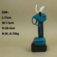 Sécateur électrique sans fil 20V sans balais, mini, portable, alimenté par batterie au lithium, pack de 2 batteries, cisailles de jardin, coupe de 35 mm