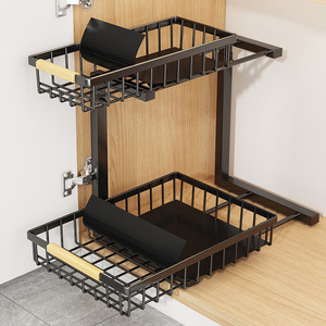 Étagère de rangement métallique réglable à 5 niveaux pour cuisine, panier à épices, pour comptoir et sous évier - Product Image 4