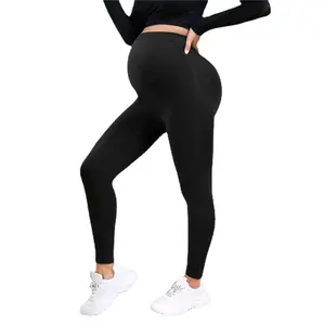 Damochische Zwangerschapskleding Hoge Taille Buiksteun Zwangerschap Broek Vochtafvoerende Fitness Gym Vrouwen Kraamsport Yoga Legging