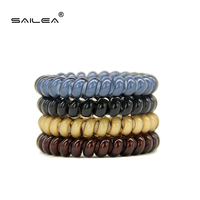 SAILEA Élastiques à cheveux en spirale confortables et personnalisables, couleurs dégradées, en plastique, sans dommage pour les cheveux, modèle SL-TH0001, tendance