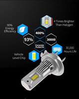 Nouvelle Arrivée 2026 Ampoules de Phare de Voiture à Haute Luminosité et Sortie Stable 12V 6500K, Grande Puce 1:1 H7 3500lm 35W Étanche IP68
