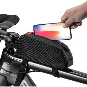 Top Tube Bike Bag Fahrrad Front Frame Bag Top Tube Bag Kompatibel mit Phone 11 Pro Max/XR/XS Max 7/8 Plus