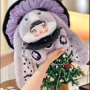 Série Nommi de Hi Toy, populaire sur le marché - figurine mignonne en forme de champignon en riz glutineux, en PVC 400% et peluche, échelle 1/12, boîte mystère de collection - Product Image 2