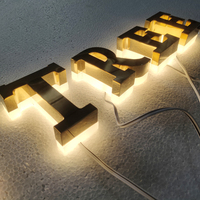 Enseigne commerciale personnalisée signalisation LED lettres LED logo rétro-éclairé 3D lettres extérieur logo 3D signalisation LED