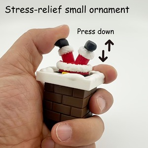 Père Noël Articulé Créatif : Jouet Décoratif Anti-stress à Presser, Cadeau Imprimé en 3D en PLA - Product Image 4