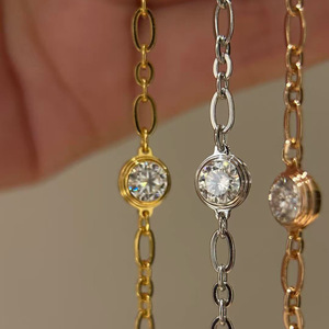 Pulsera Hipoalergénica de Plata de Ley 925, Joyería Fina Antideslustre, Venta al por Mayor, Lista para Enviar, para Mujeres y Niñas - Product Image 1