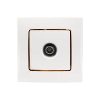 Panneau de couverture de l'interrupteur yaki mural Gang Smart Fan Key Power Window Remote Brass Toggle Black Glass Zigbee Toggle Light Switch