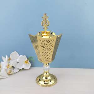Quemador de Incienso de Metal Mubkhar, Incienso Aromático Árabe de Lujo - Product Image 3