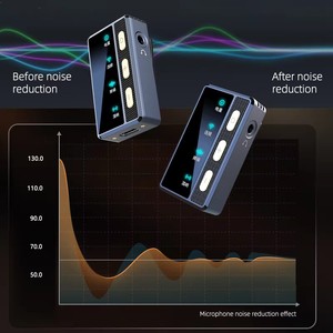 SX66 <b>Wireless</b> Lavalier Microphone (2TX+1RX) Compatible with IPhone, Android, <b>PC</b>, 100m LOS Range Noise Cancelling, 30H Duration - Product Image 3