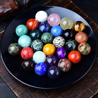 Großhandel Natürliche Heilende Amethyst-Kristall Mini-Kugeln Rosenquarz 2 cm Bunte Kristallkugeln Heimdekoration