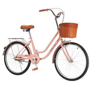 <span class=keywords><strong>Bicicleta</strong></span> Urbana de Acero de Una Velocidad, 24/26 Pulgadas, para Mujer, Fabricada en China por OEM - Product Image 6