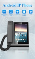 Téléphone IP d'usine écran 8 pouces Android 12 caméra 5MP WiFi RJ45 POE PSTN RJ11 Ports 16 compte SIP téléphone vidéo Voip personnalisé