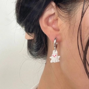 Cartoon Ghost Drop Earrings Zinc Alloy Asymmetrical Design Women's Fashion Earrings - Product Image 4