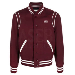 แจ็กเก็ตเลตเตอร์แมนลำลองสวมใส่สบายสำหรับผู้ชายแจ็กเก็ตเลตเตอร์แมนดีไซน์ใหม่ - Product Image 1