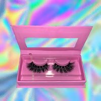 Boîte à cils personnalisée Midas Cosmetic Mink, avec tiroir, finition mate, estampage à chaud or, revêtement UV, carton brillant