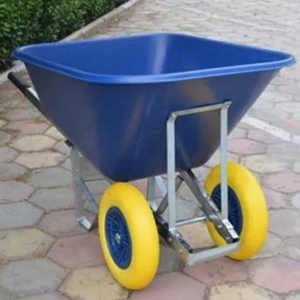 Plateau en <span class=keywords><strong>plastique</strong></span> Double roue WB9600 brouette industrielle brouettes à usage intensif brouettes à roues - Product Image 2