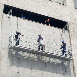 Plataforma Suspendida Eléctrica Galvanizada con Cesta Colgante, <span class=keywords><strong>Plataformas</strong></span> de Trabajo para la Construcción de Muros - Product Image 4