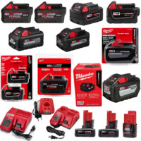 Batterie Milwaukee M18 M18B6 Forge / High Output XC 5A 6A 8A 12A et Pack de batteries M12 pour outils électriques M12 M18 FUEL