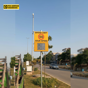 ป้ายตรวจวัดความเร็วรถแบบนำเรดาร์ตรวจจับความเร็วจอแสดงผลควบคุมการจราจร - Product Image 1