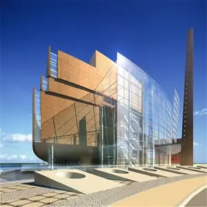 Australië Standaard Aluminium Frame Glas Gevel Gordijn Muren Voor Commerciële Kantoorgebouw