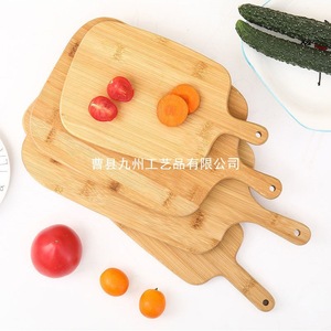 Tabla de cortar de bambú con mango, forma rectangular, para uso en la cocina - Product Image 2