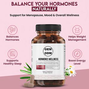 성인 여성의 자연 호르몬 지원, 갱년기 증상 완화, 유기농 비건 건강한 호르몬 균형, 핫플래시 완화 식이요법 - Product Image 3