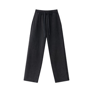 กางเกงขาตรงบุขนแกะเป็นเส้นตรง2025ฤดูใบไม้ร่วงและแบรนด์อินเทรนด์ย้อนยุคอเมริกัน - Product Image 1