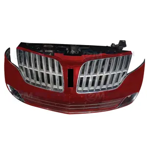 2011 Sampai 2018 Bagian Kustomisasi untuk Lincoln MKT Bumper Depan LED Lampu Depan Aksesori Rakitan Pelat Bumper Mobil Depan