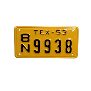 <span class=keywords><strong>Targhe</strong></span> Moto Personalizzate in <span class=keywords><strong>Ottone</strong></span> Stile Asiatico, Numeri e Lettere in Rilievo, Decorazione Auto Lucida/Cromata Nera - Product Image 4