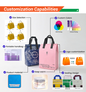 Bolsa Térmica Aislante Personalizada con Logotipo, Bolsa Reutilizable para Yogurt, Helado, Entrega de Alimentos, Comestibles y Bebidas Frías - Product Image 4