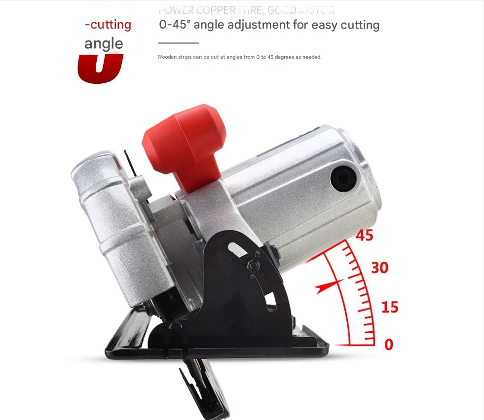 10-Inch Portable Circular Saw – High-Power Electric Cutting Machine for Marble, Tile, Wood & Stone - View 3