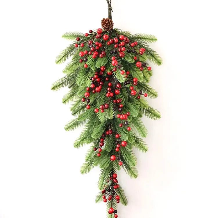 Professional Custom Small Christmas Swag Xmas Swags Door Wall Hanging For Decor