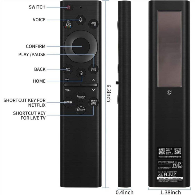 Optoelectronic Custom TV Remote Solar Micro-charging Voice Control Function Available