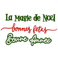 COLOFALLA 6 X matrices de découpe festives pochoirs écologiques en métal cartes de Scrapbooking outils de décoration de vacances françaises coffret cadeau bricolage