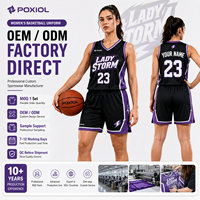 Conjunto de Uniforme de Baloncesto Personalizado para Mujer, Camiseta y Pantalones Cortos con Nombre, Número y Logotipo para Equipos Femeninos, Escuelas, Clubes, Ropa Deportiva OEM ODM