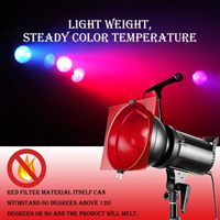 Lot de 14 feuilles de gel de correction de couleur transparentes, filtres de couleur, superpositions colorées, feuilles de plastique, Halloween, lumière LED extérieure