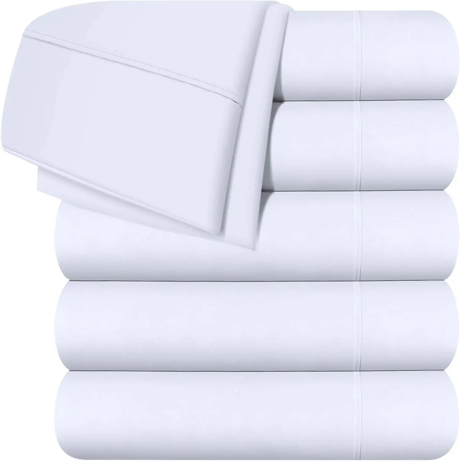 Foglio di Set 100% Cotone 3 Centimetri Della Banda Stampato Su Ordinazione di Lusso Queen Size Blu Estate Ultra Morbido Coperta Per Hotel O casa Letto Diffusione