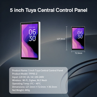 Panneau de commande intelligent pour maison connectée Android haut de gamme, écran tactile 5 pouces, passerelle ZigBee intégrée, automatisation de toute la maison avec application Tuya